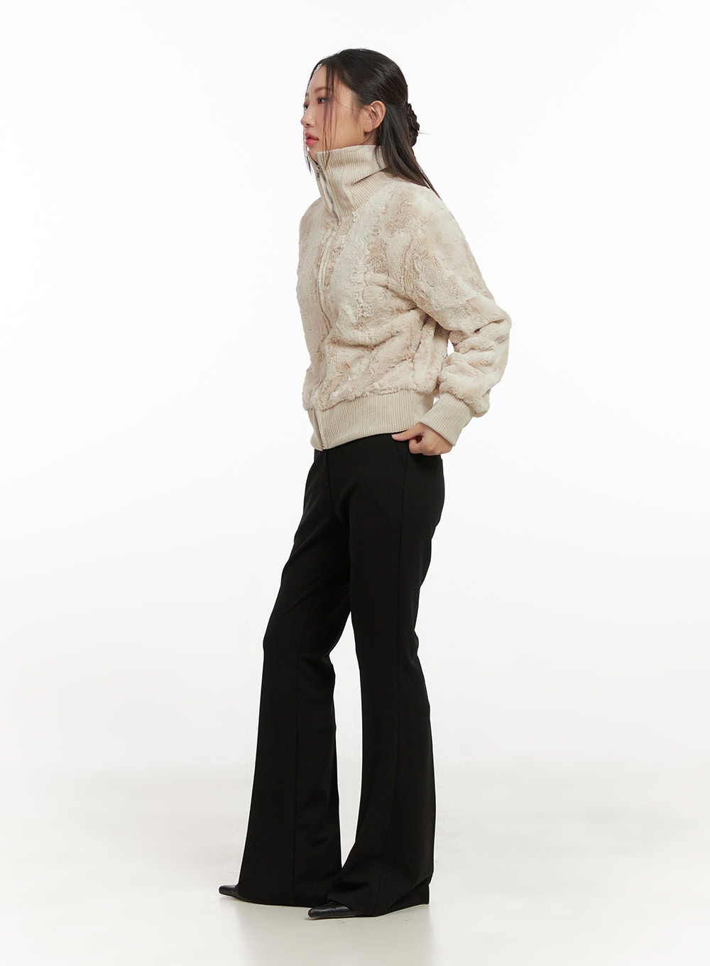 Soft Touch Fuzzy Bomber CN426