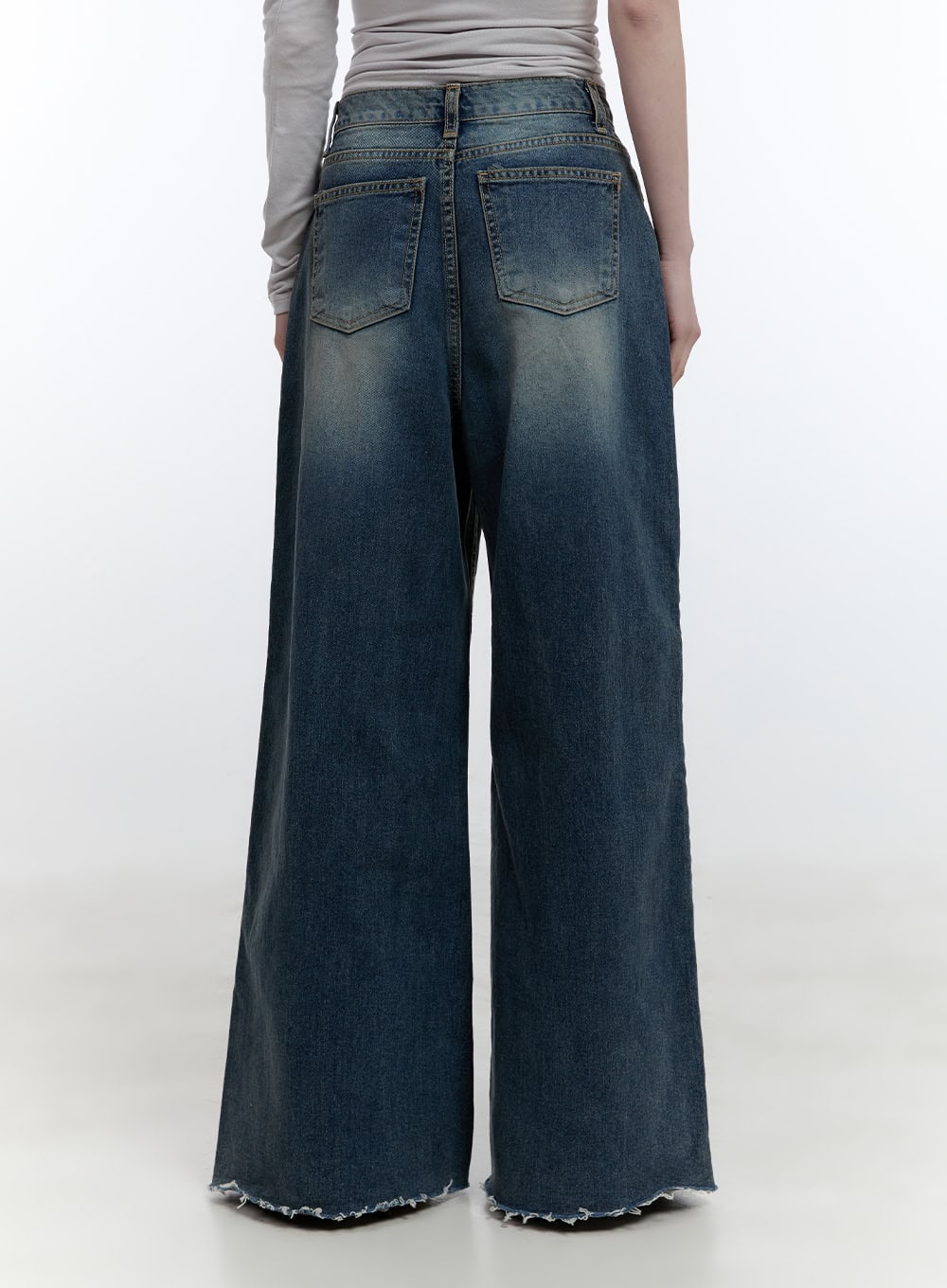Joana Destroyed Wide-Leg Flare Jeans CJ520