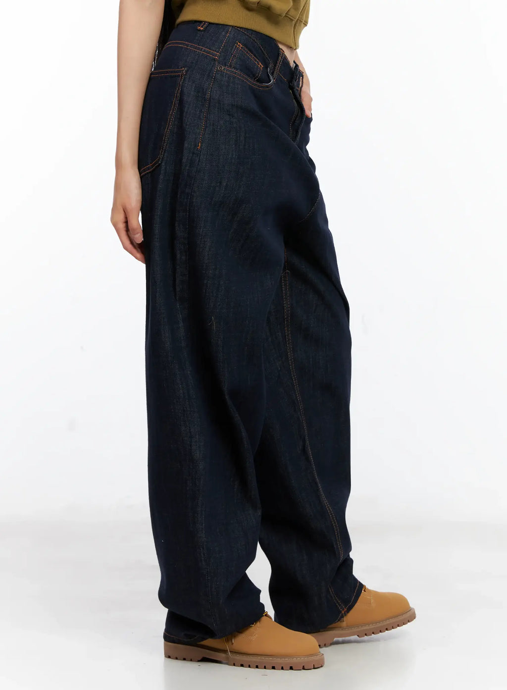 Cherry No-Fade Wide-Leg Denim Jeans CL529