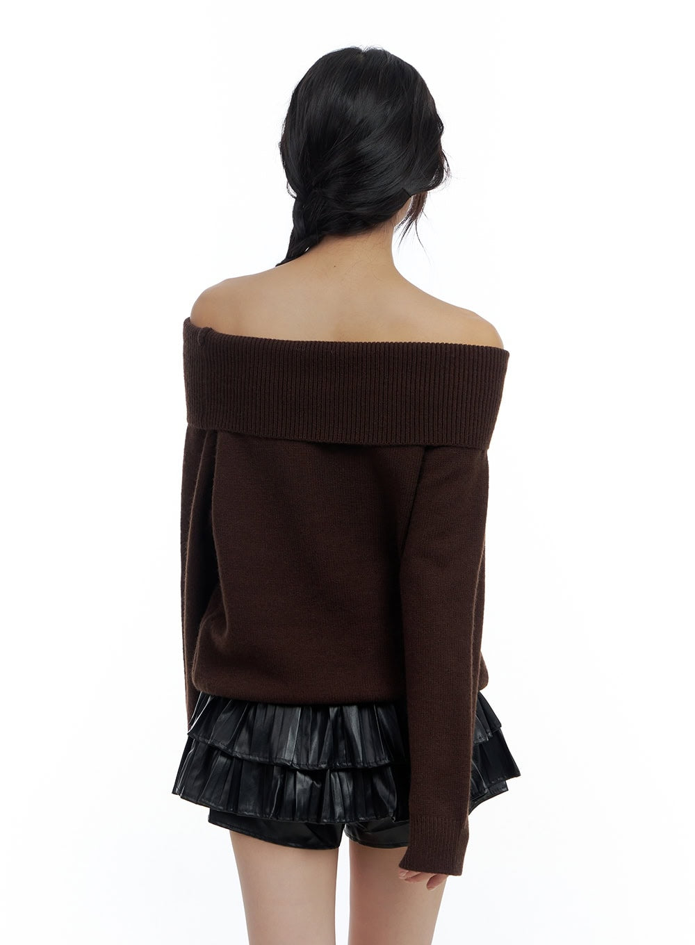 Oversize Off-Shoulder Knit CS419