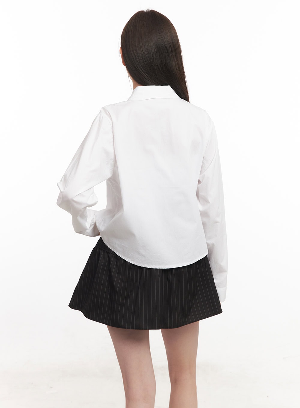 Essential Crop Collared Shirt CA501