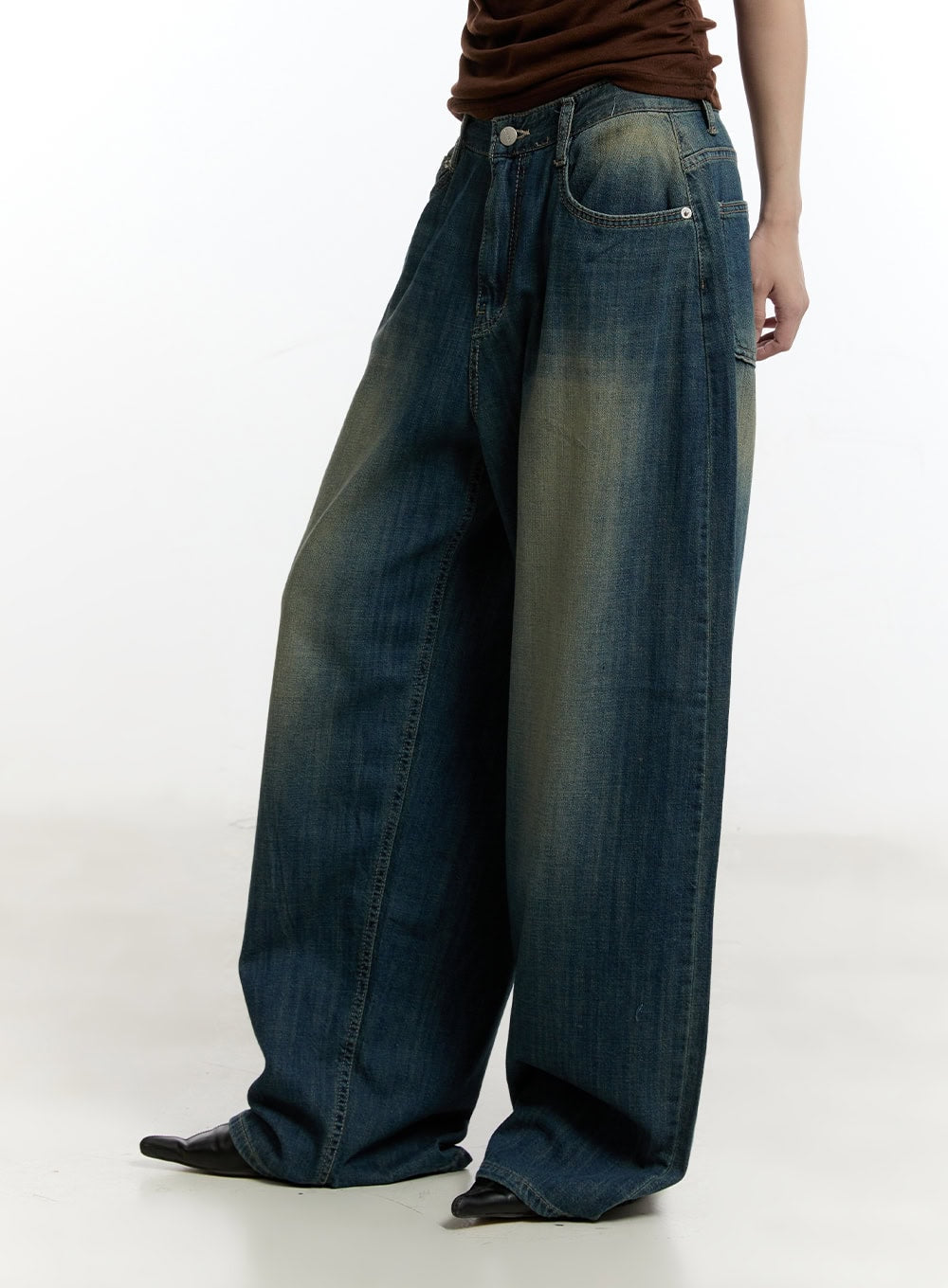 Zorina Washed Wide-Leg Jeans CY501