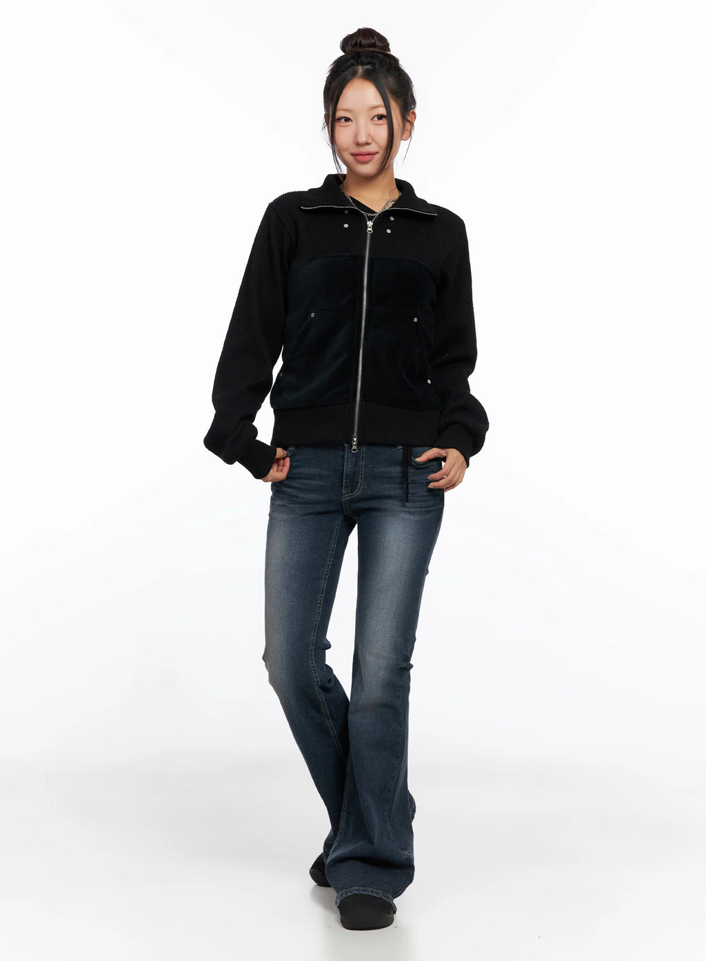 Velvet Zip-Up Jacket CO514