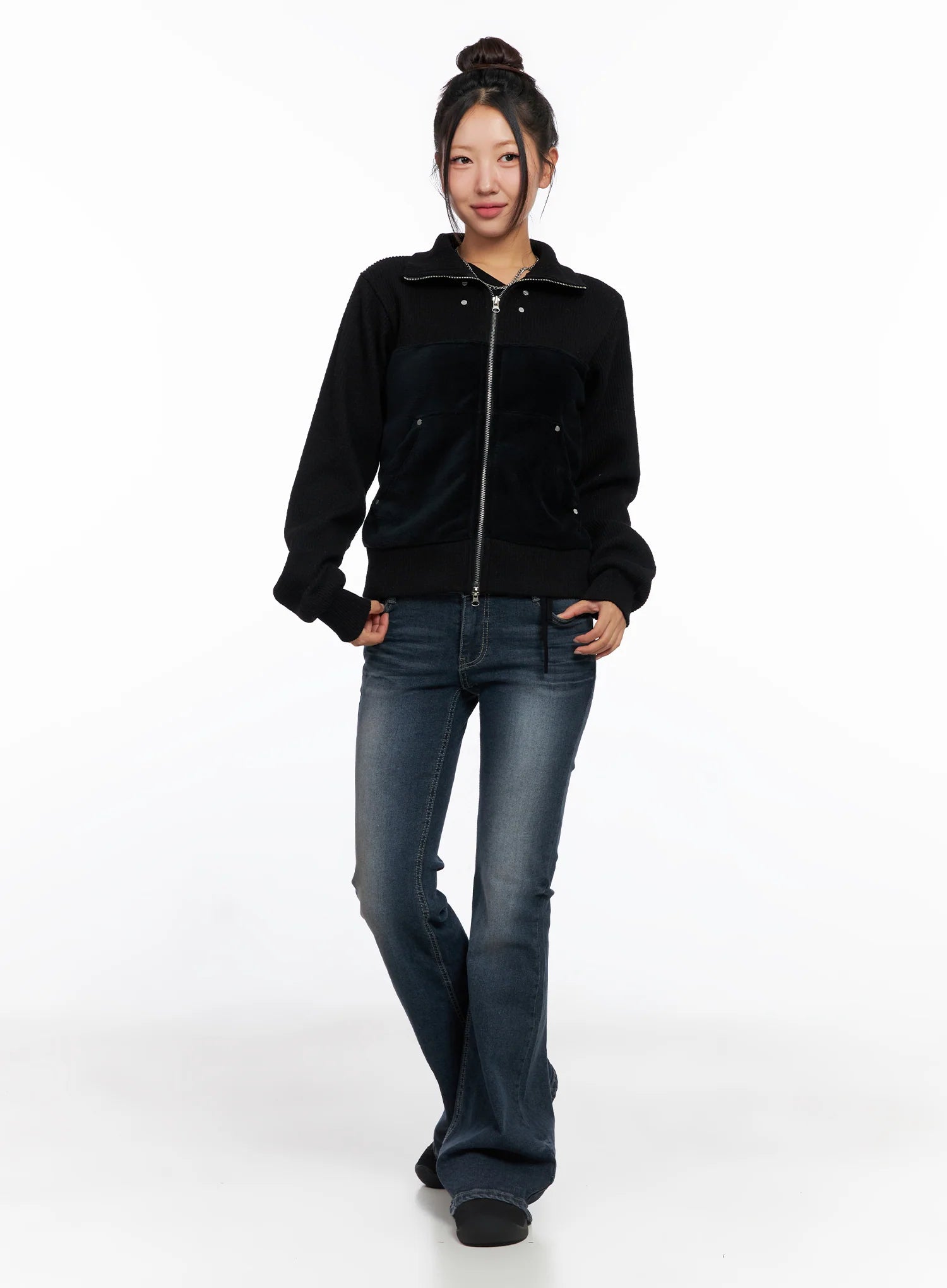 Velvet Zip-Up Jacket CO514