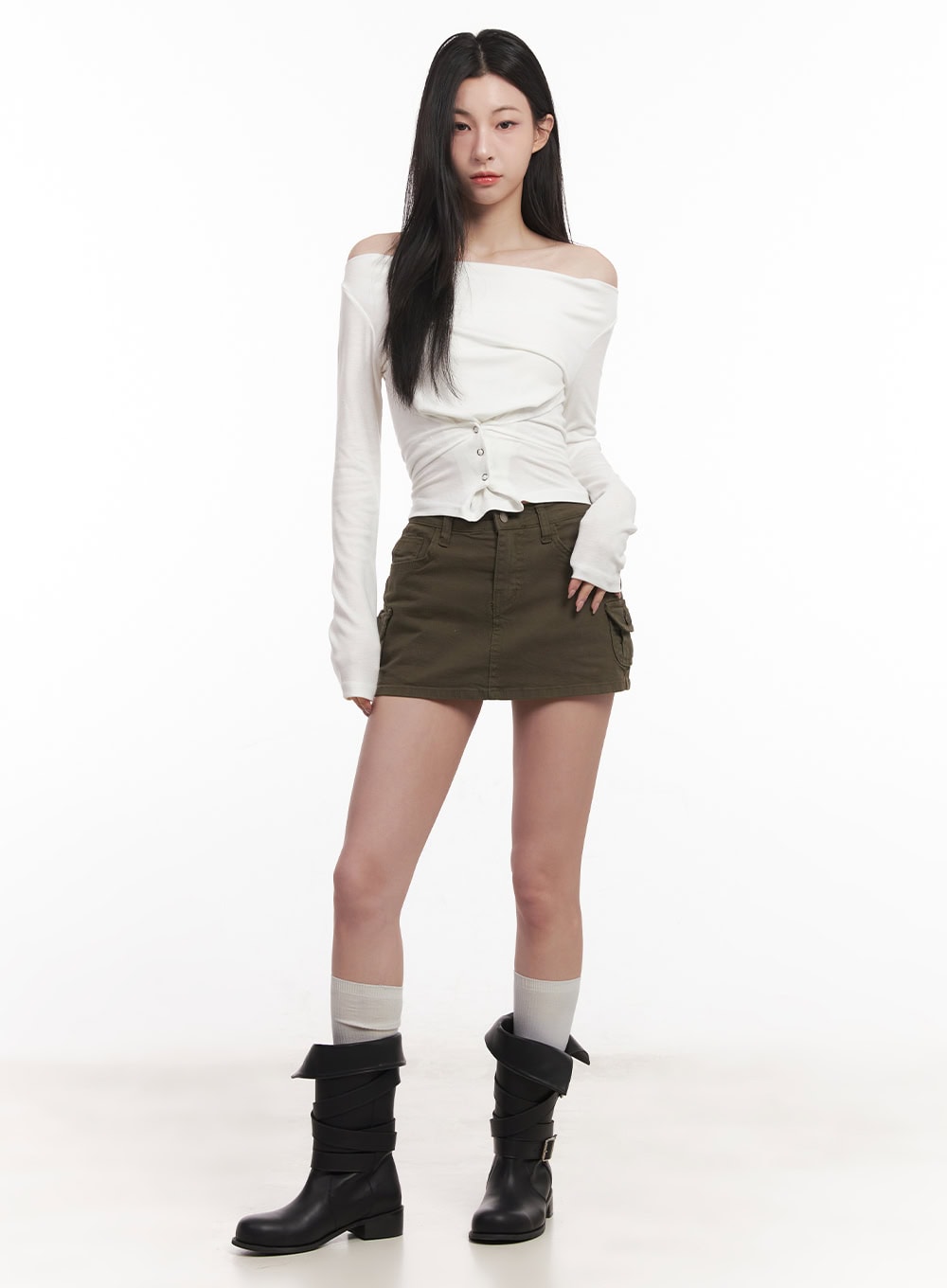 Cargo Pocket Mini Skirt CM517
