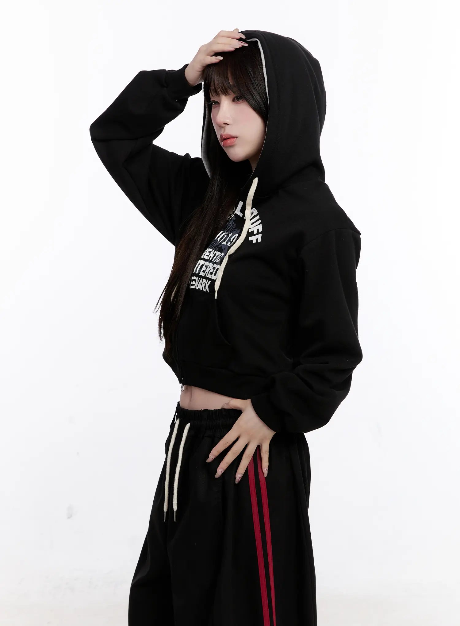 Slim-Fit Graphic Zip Hoodie CO501