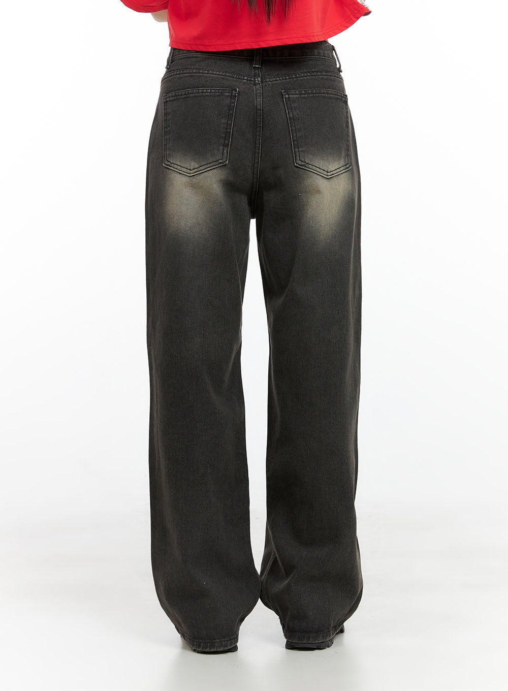 Val Vintage Washed Wide Leg Jeans CG408