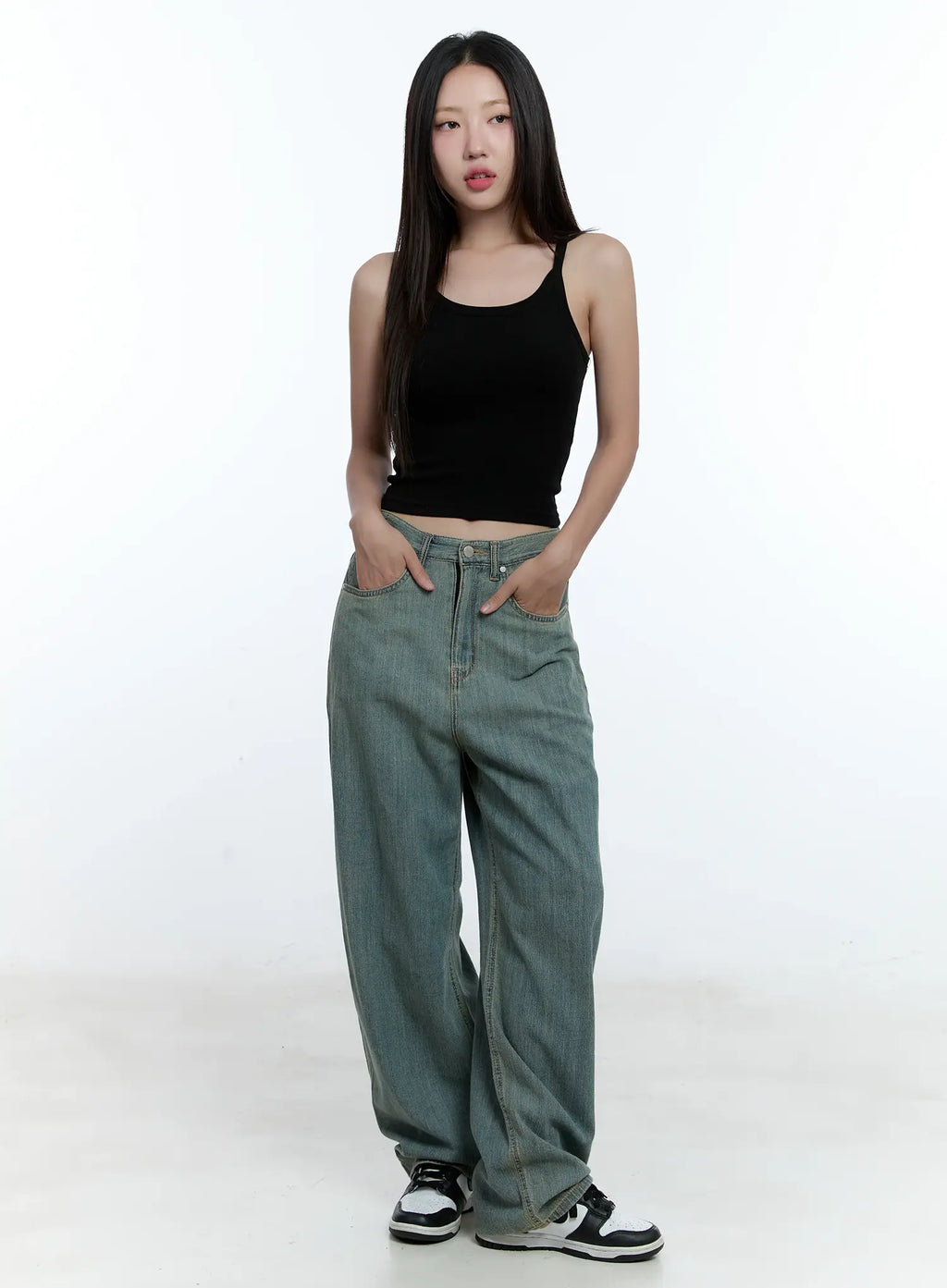 Minna Washed Baggy Jeans CU526