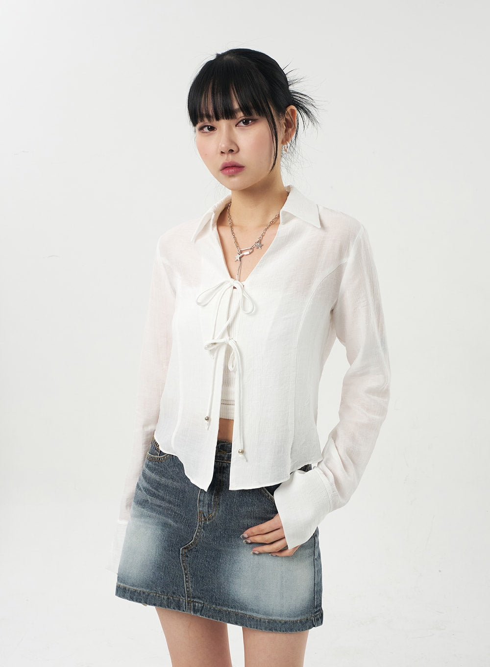 Double Ribbon Blouse CA327