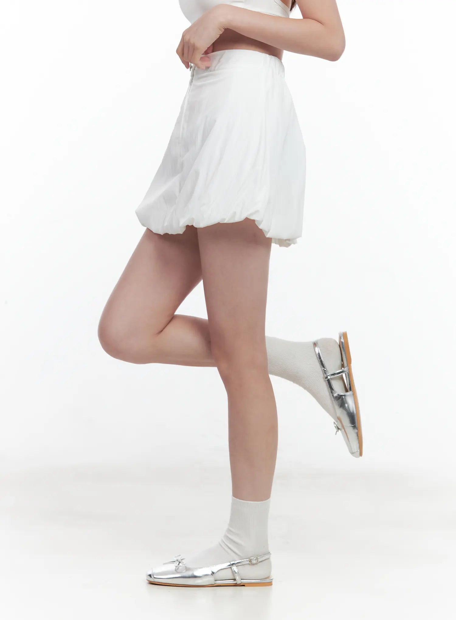 High-Waisted Mini Bubble Skirt CL502