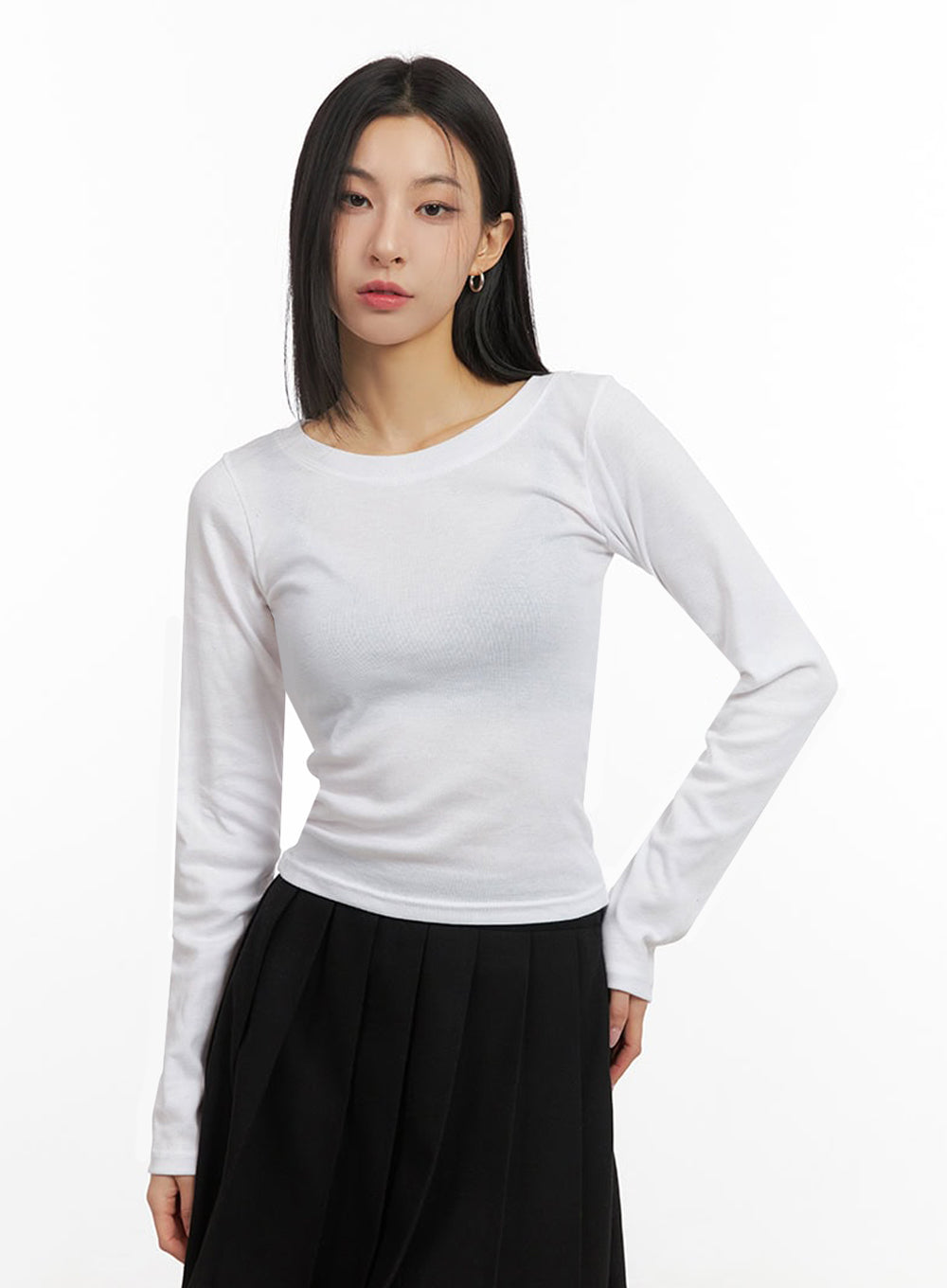 Essential Comfort Round-Neck Top ID431