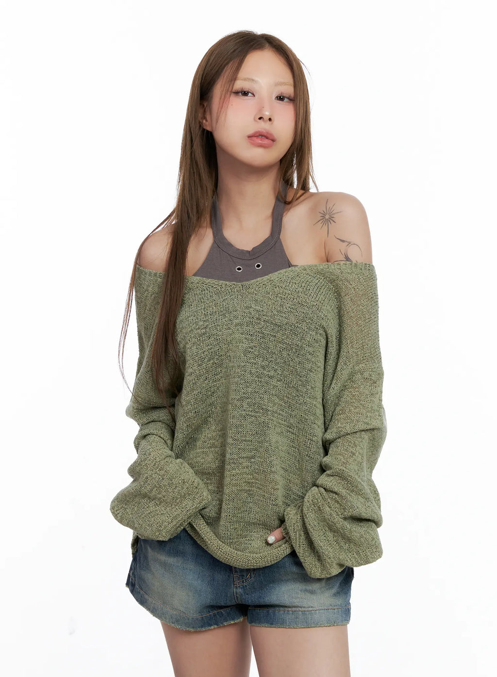 Loose-Fit String Summer Knit CL511