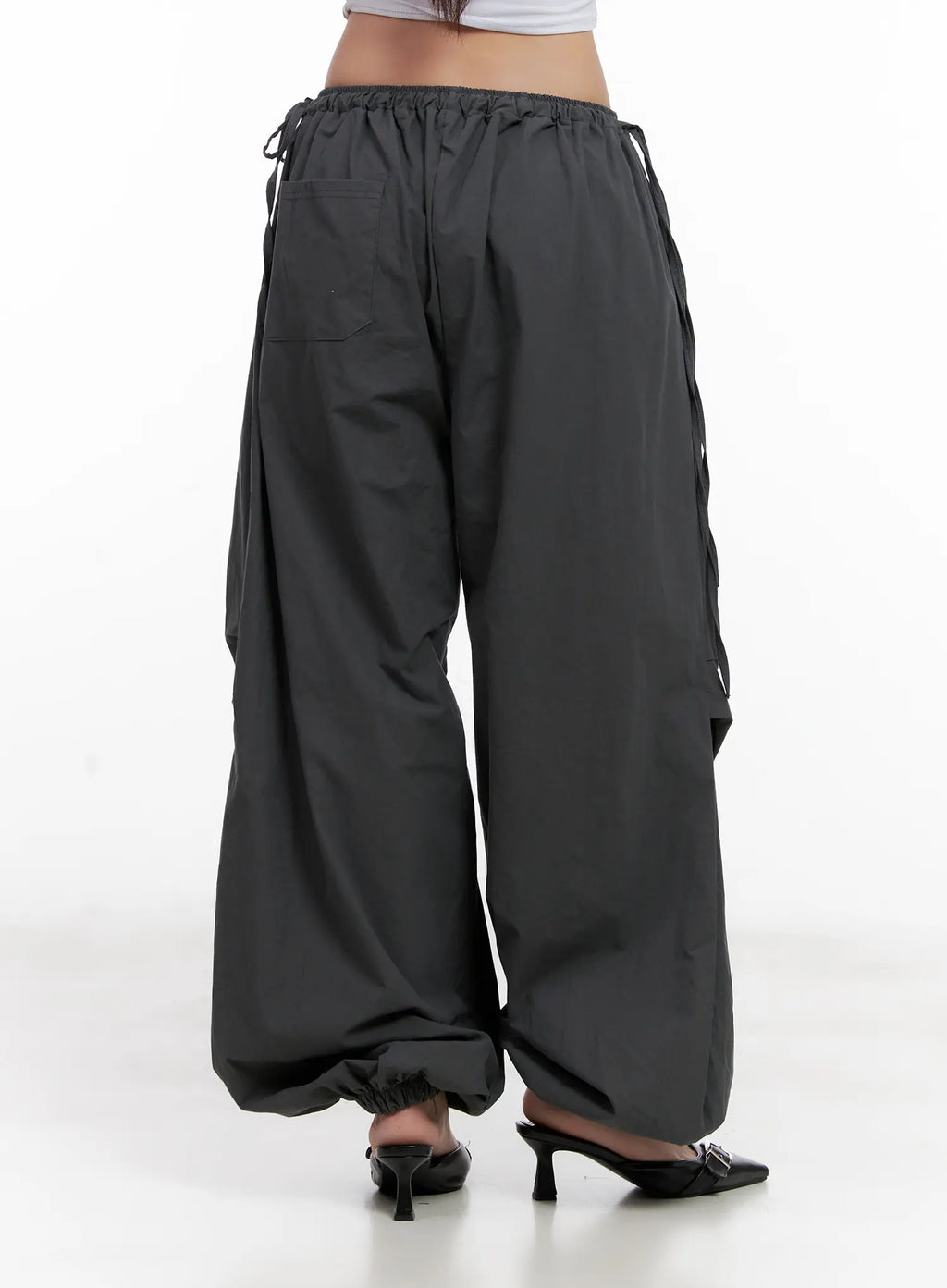 Pleated Wide-Leg Joggers CL518