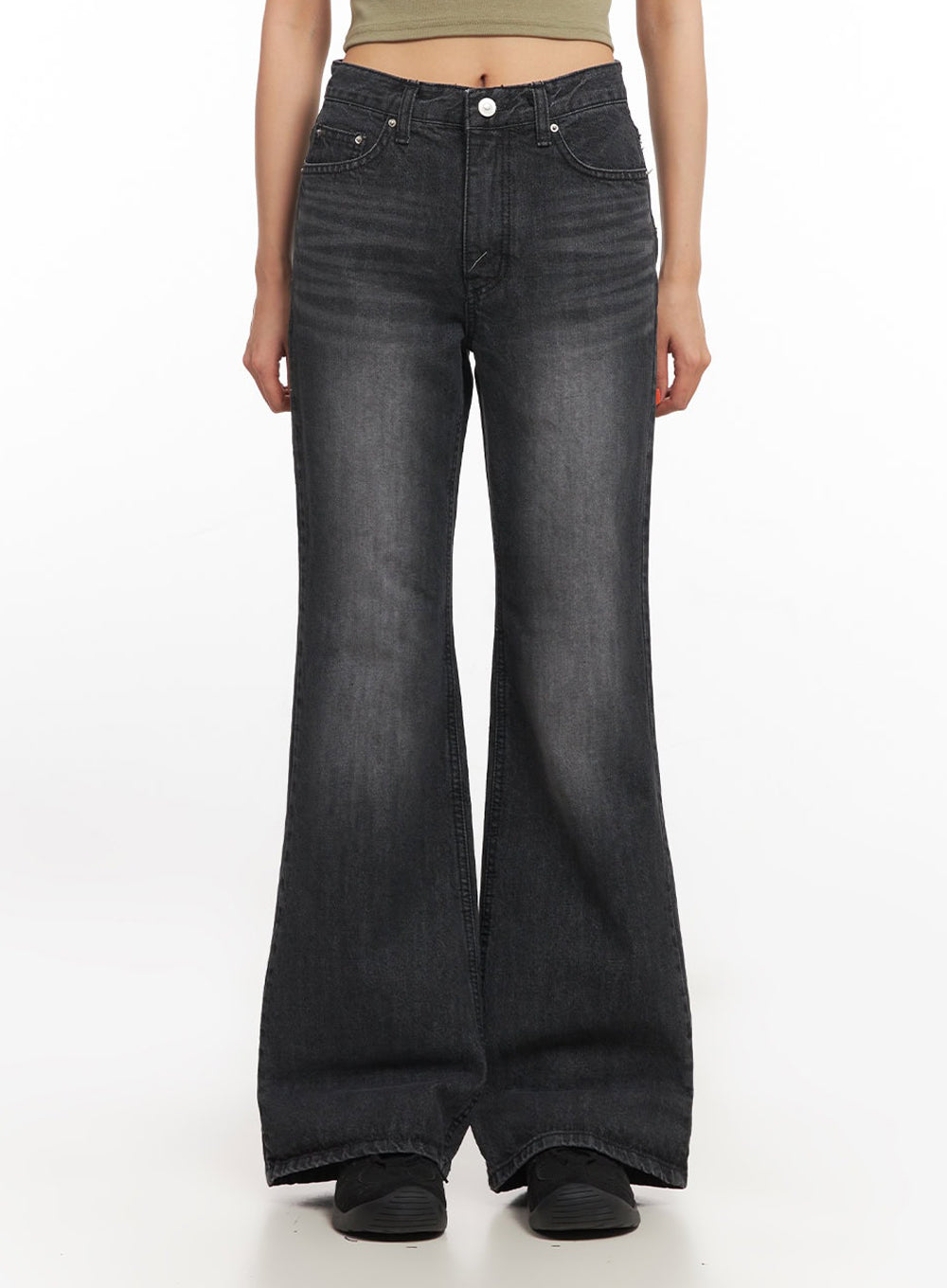 Joanna Washed Flared Jeans IA504