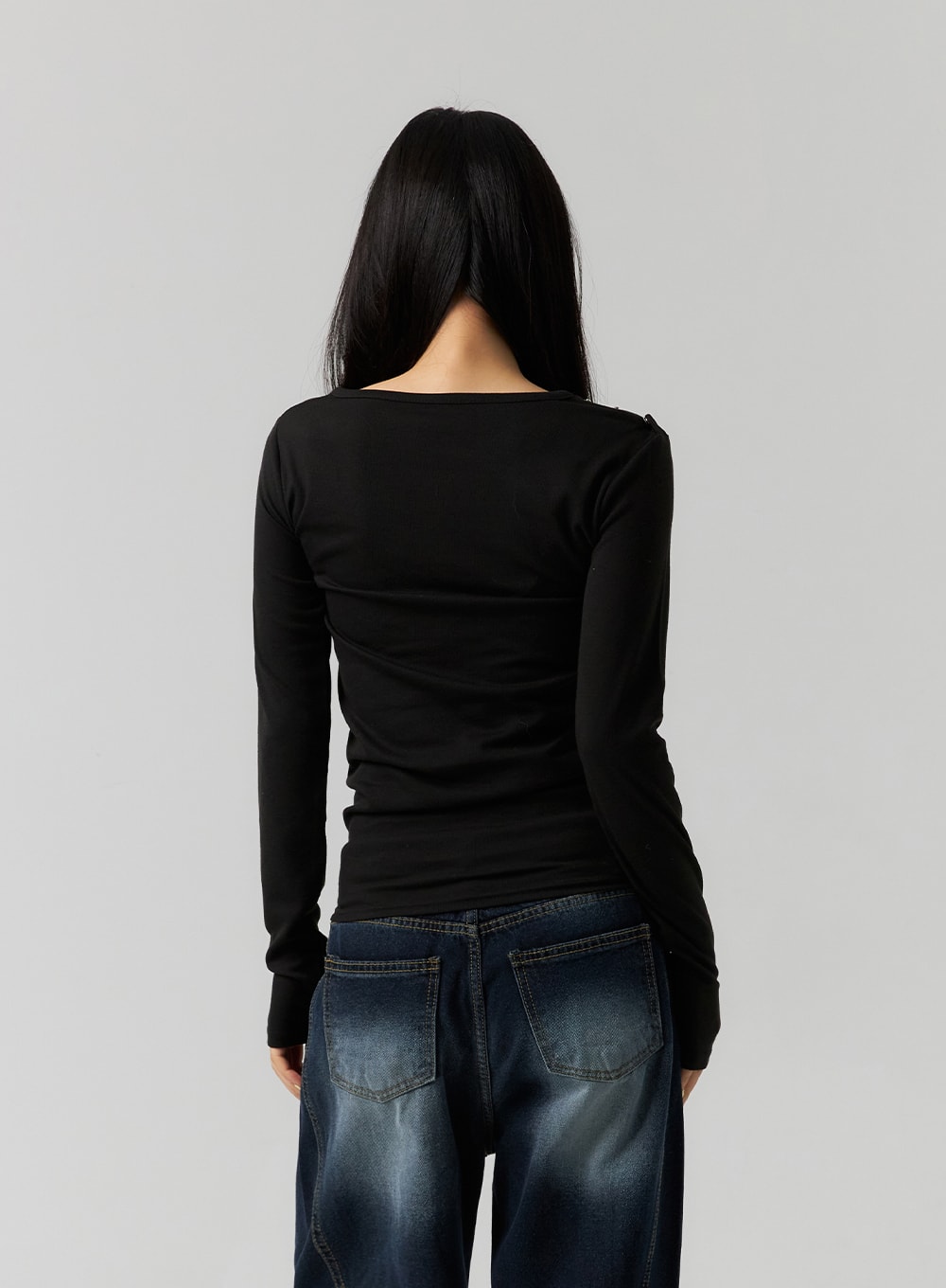 Asymmetrical Shoulder Top CS312
