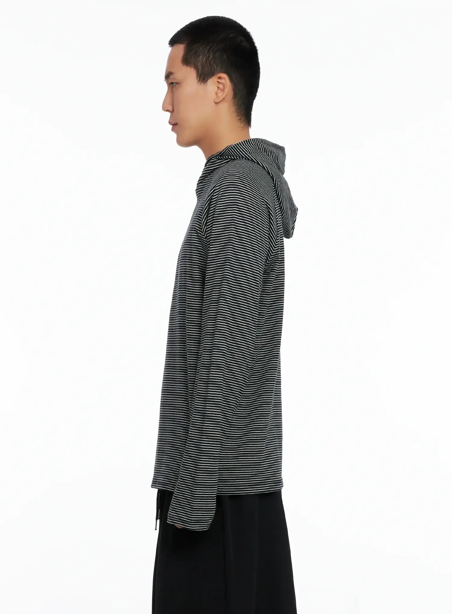 Men's Striped Long Sleeve Hoodie IS502