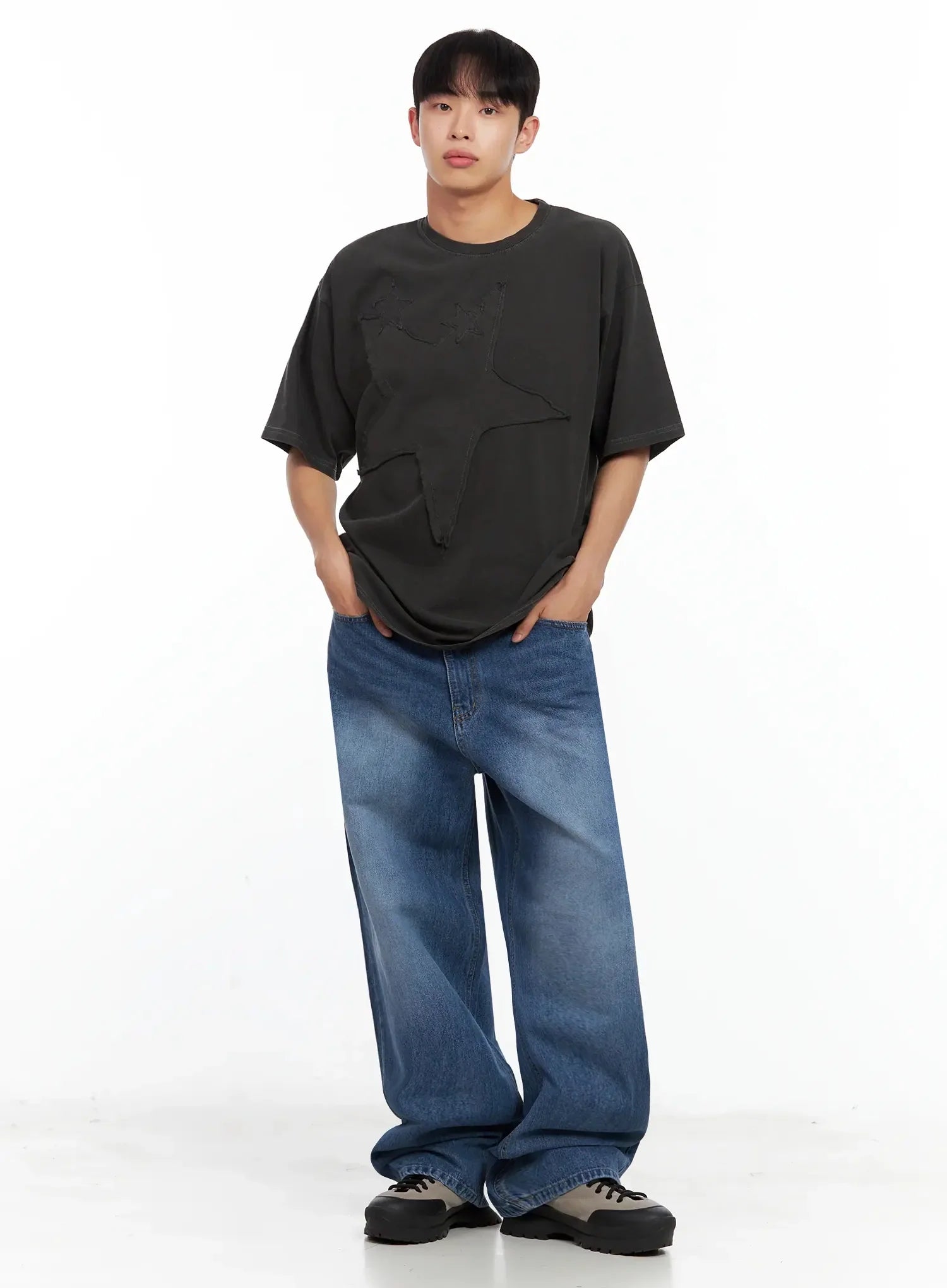 Men's Star Patch T-Shirt IL516