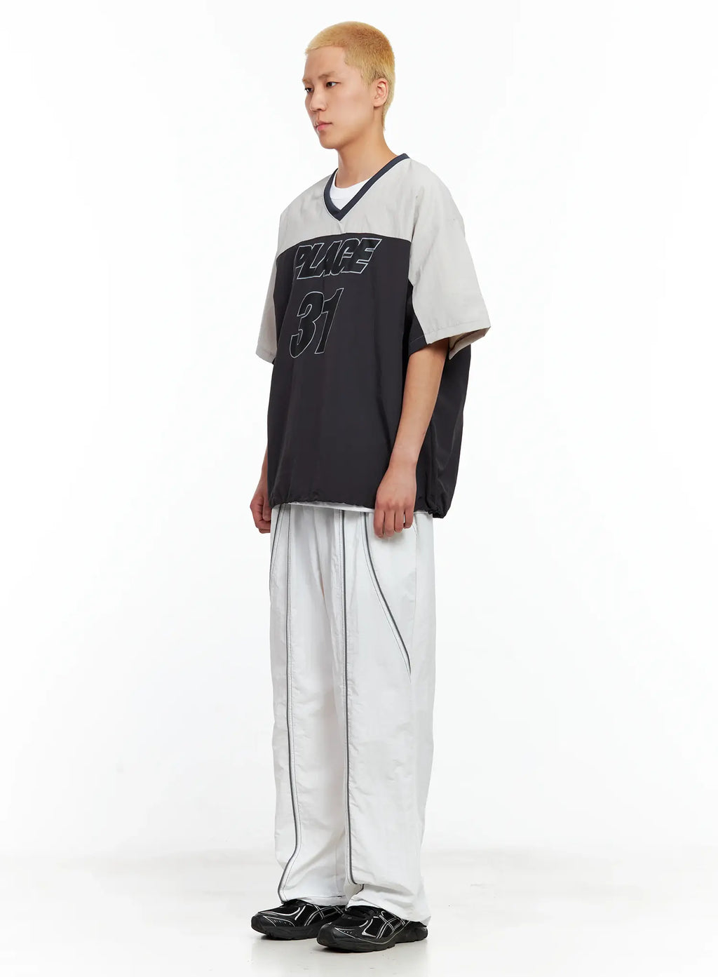 Men's Reflective Line String Nylon Pants IL511