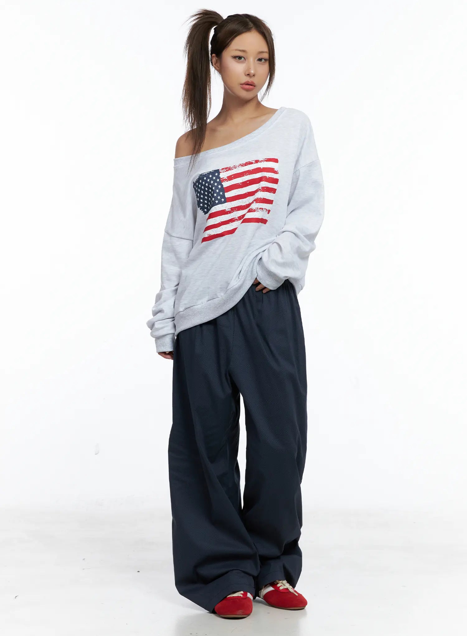 Wide Leg Track Pants CS504