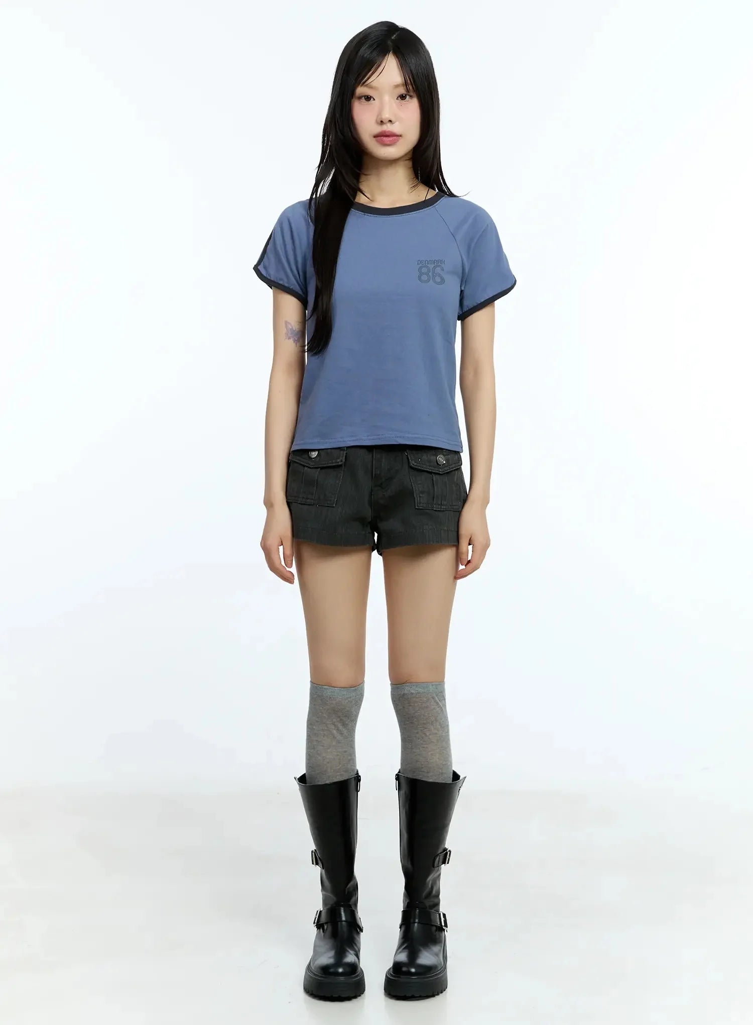 Two-Tone Graphic Tee IU524