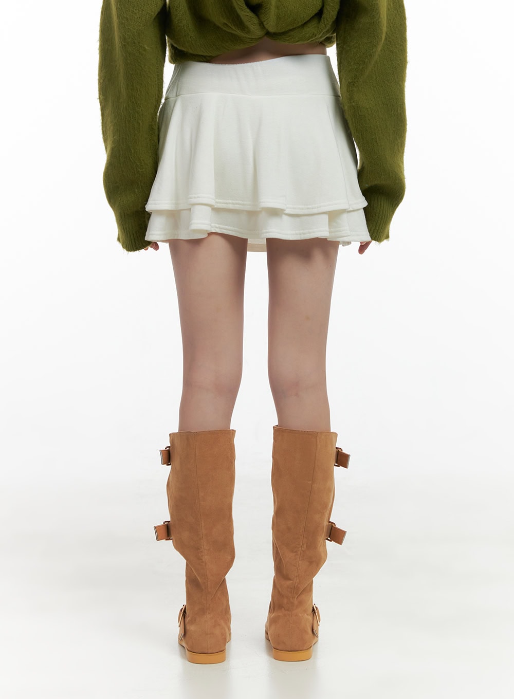 Chic Ruffle Band Mini Skirt CS410