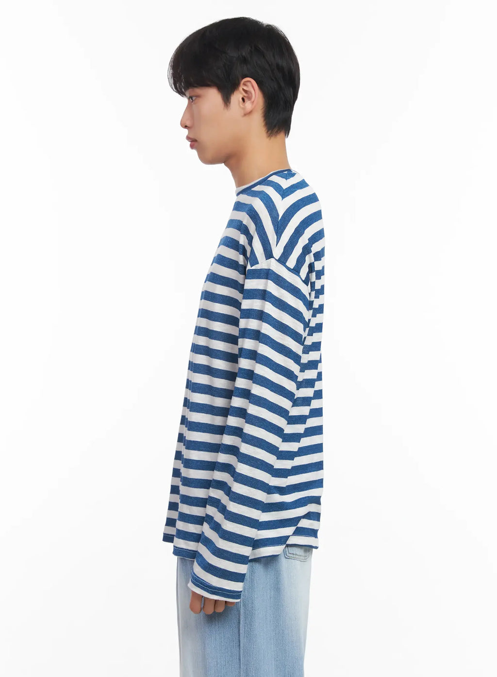 Men's Striped Long-Sleeve Tee IU519