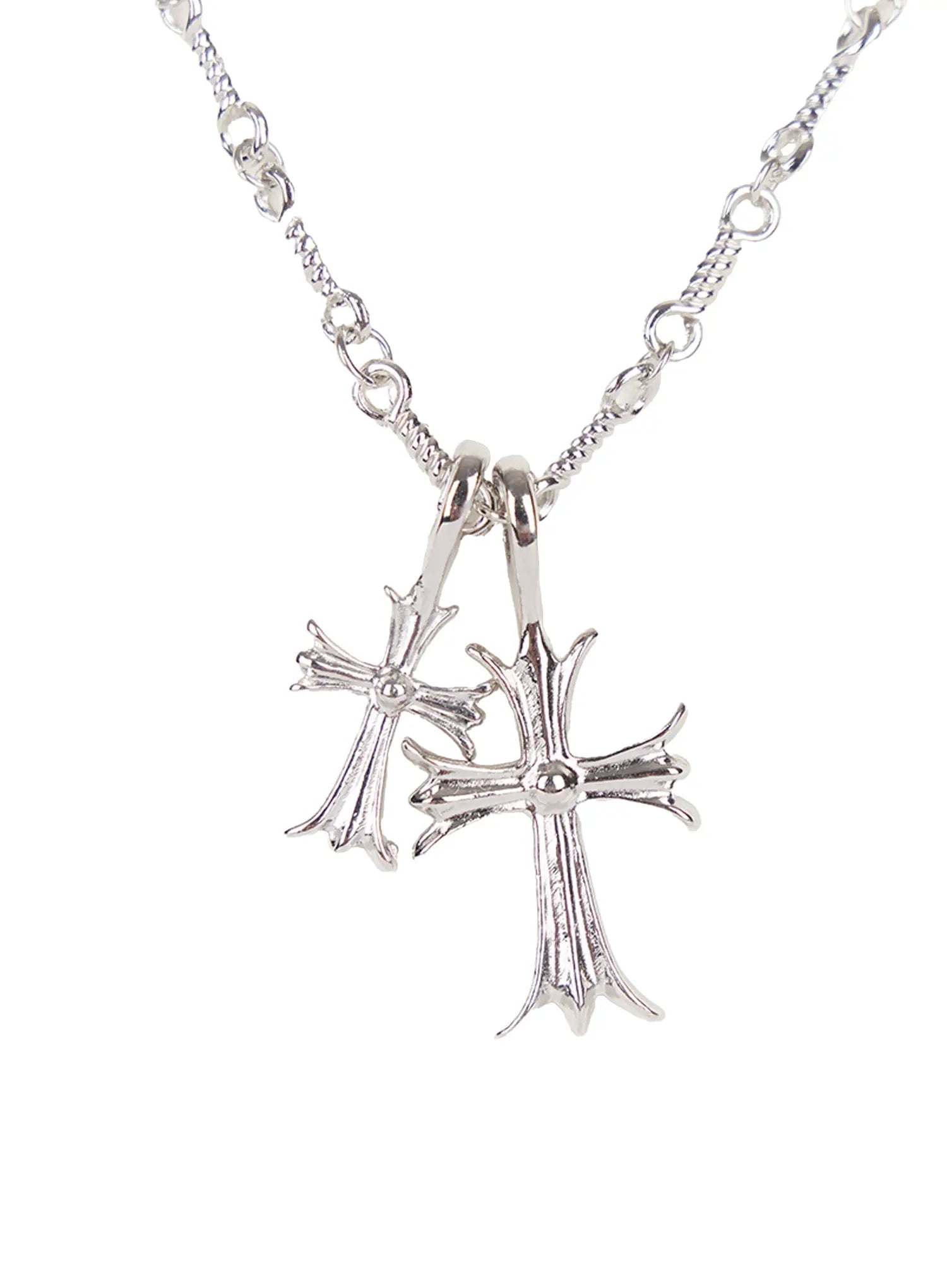 Double Cross Chain Necklace CL530