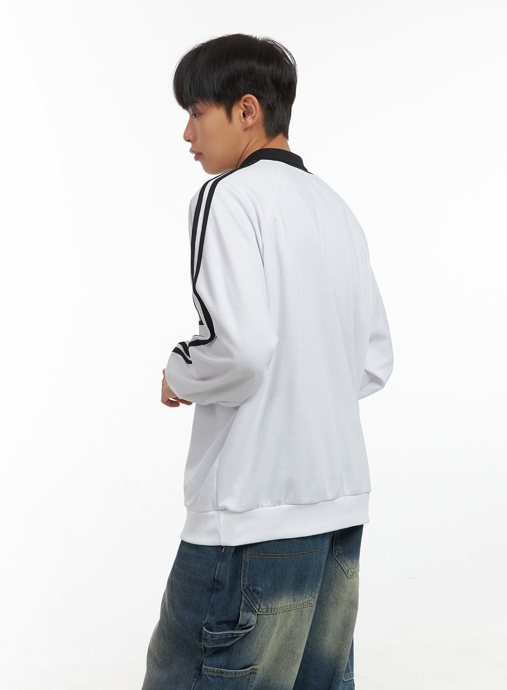Men's Long Sleeve Collar Sweatshirt CO408