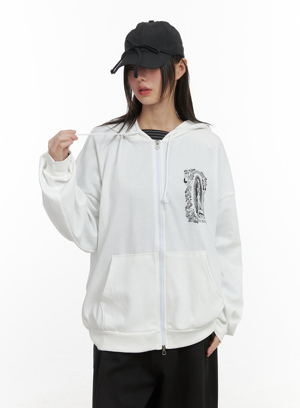 Graphic Loose Fit Hoodie CO410