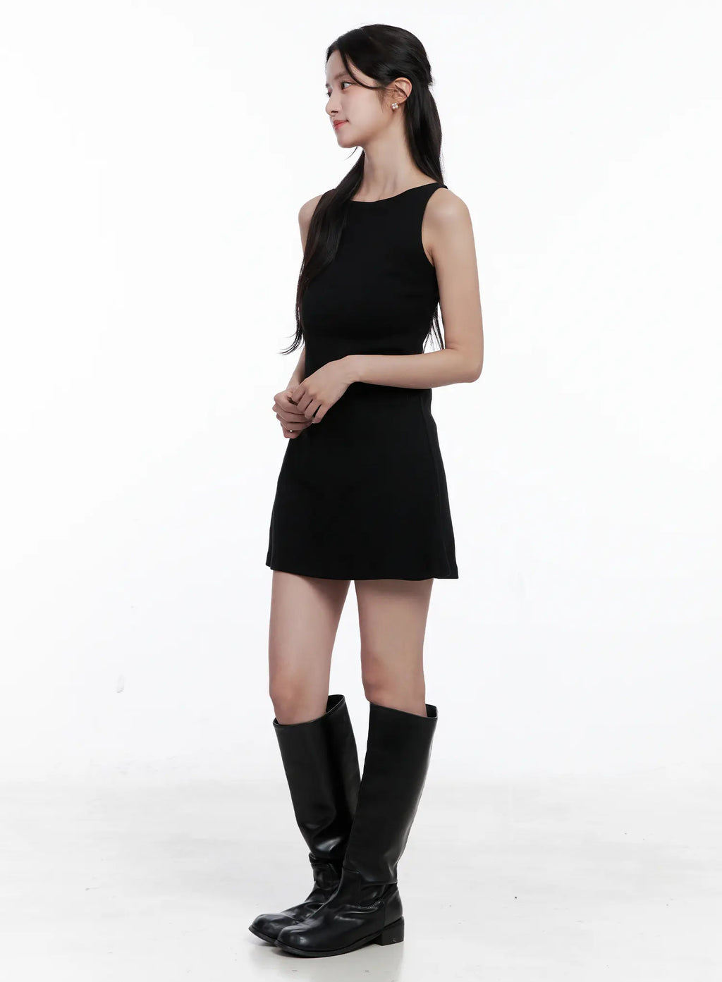 Elegant Sleeveless Mini Dress CS519