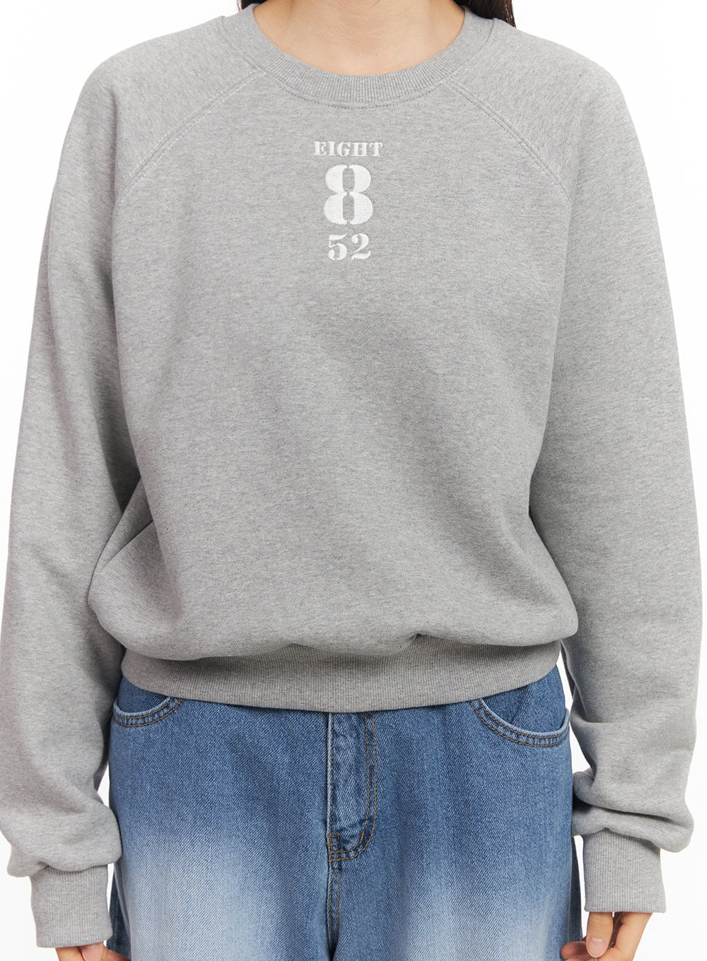 Embroidered Crewneck Sweatshirt CM512