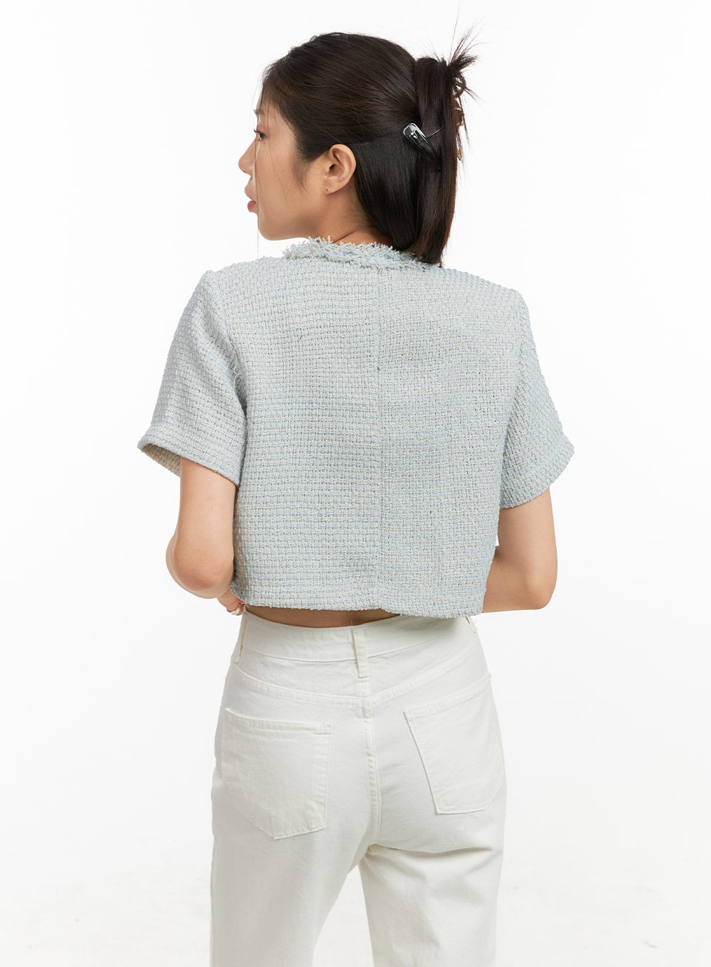 Crop Tweed Jacket OA429