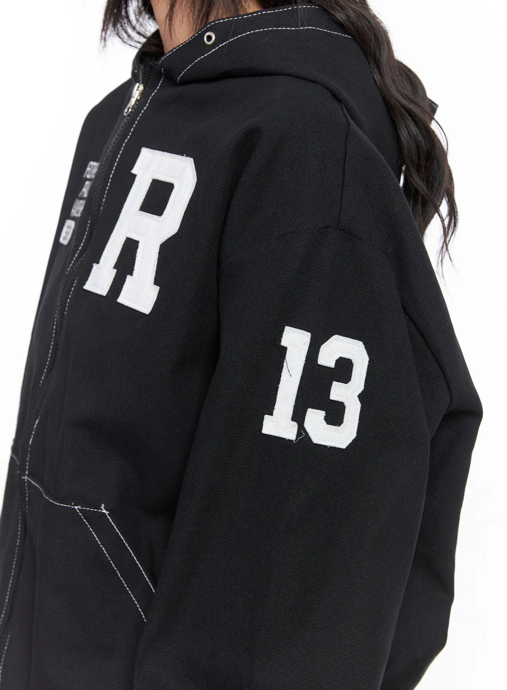 Oversized Stitch Hoodie Jacket CO507