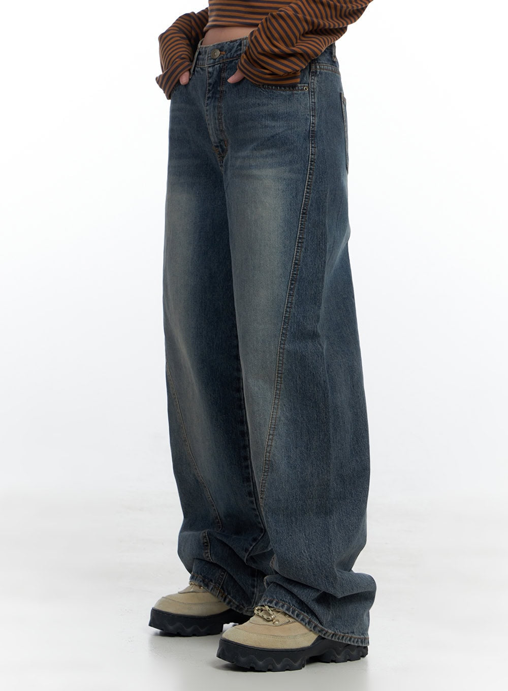 Irie Wide Fit Denim Chic Jeans CS424