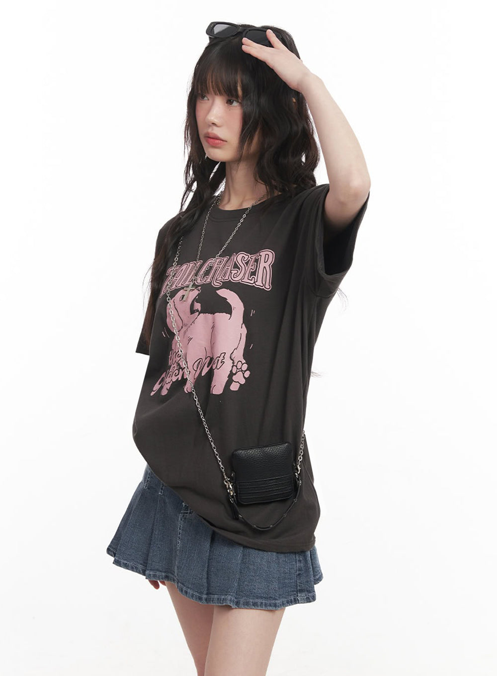 Golden Pup Graphic Oversize T-Shirt IM528