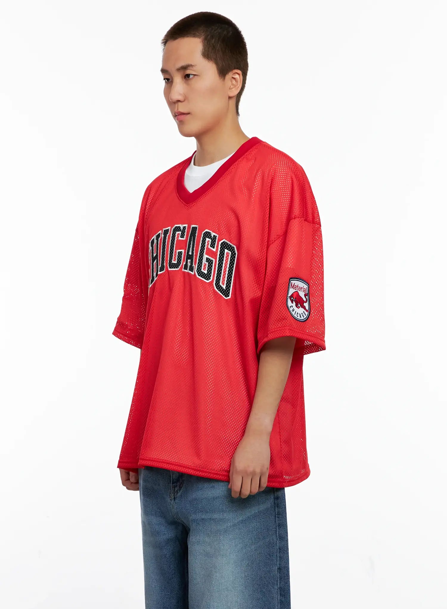 Men's Chicago Mesh V-Neck Jersey Tee IG511