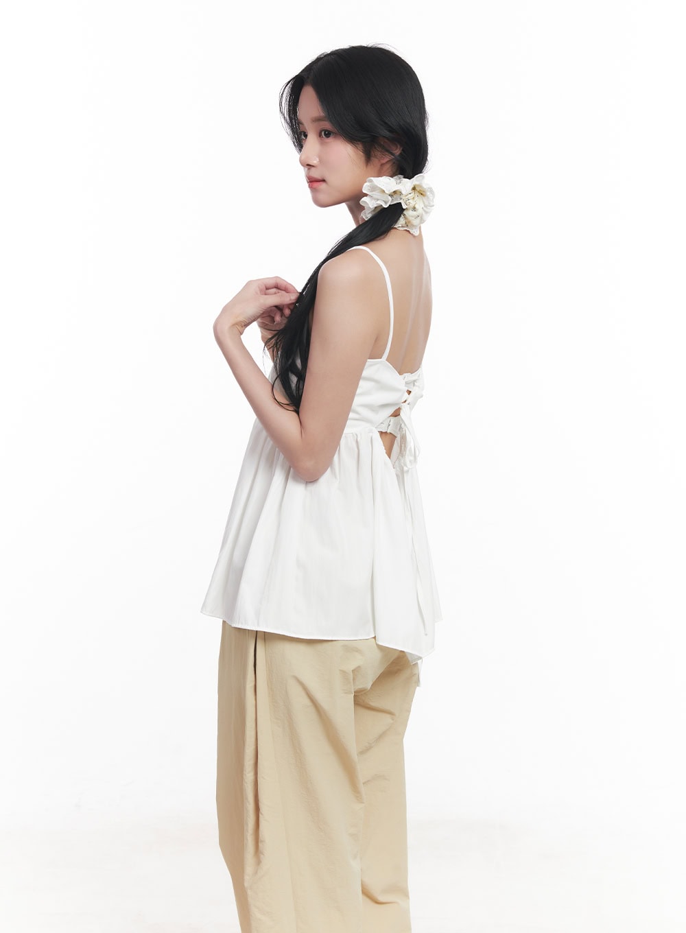 Ribbon Flare Cami Top CY523