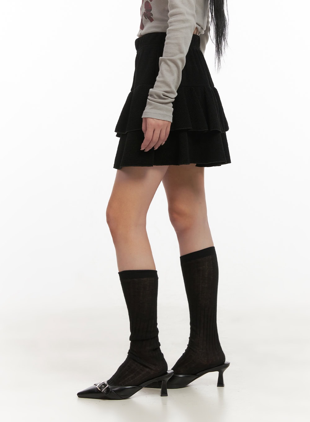 Ruffle Soft Touch Mini Skirt CD404