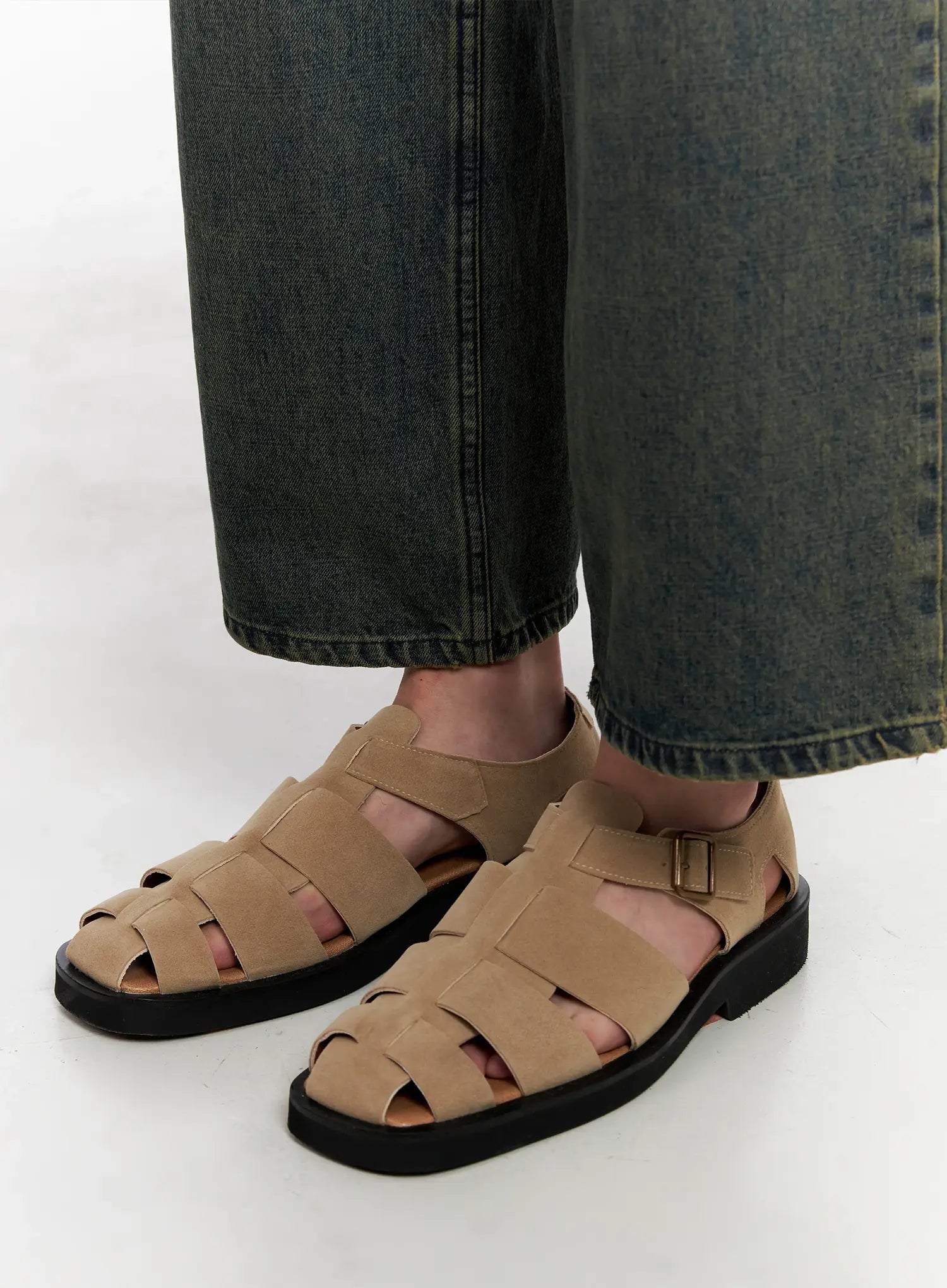 Men's Buckle Strap Sandals IG508