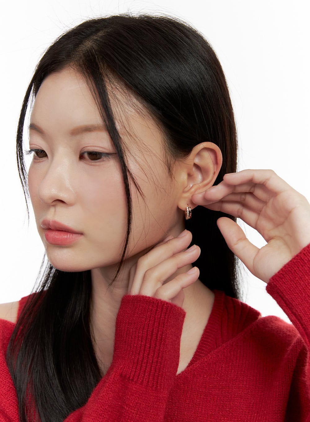 Half Cubic Earrings IJ503