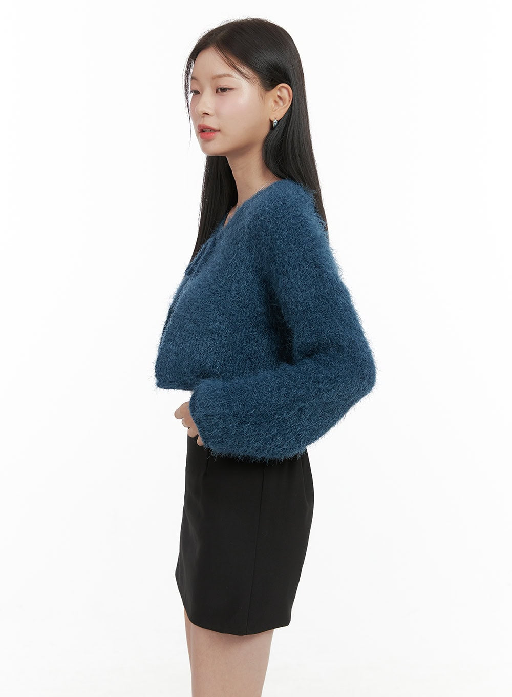 Ribbon-Trimmed Bolero Cardigan OS411