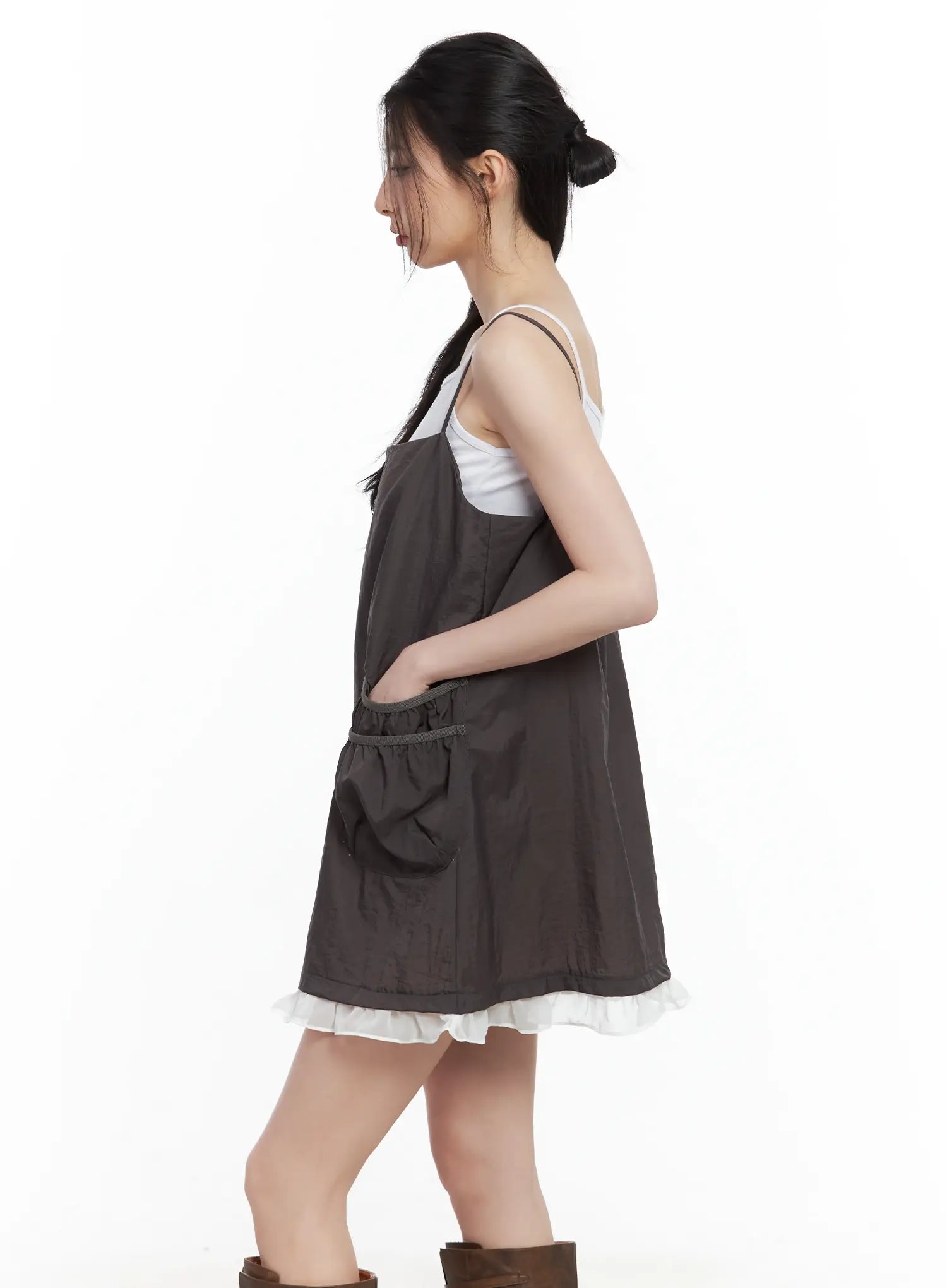 Babydoll Ruffle Mini Dress CU530