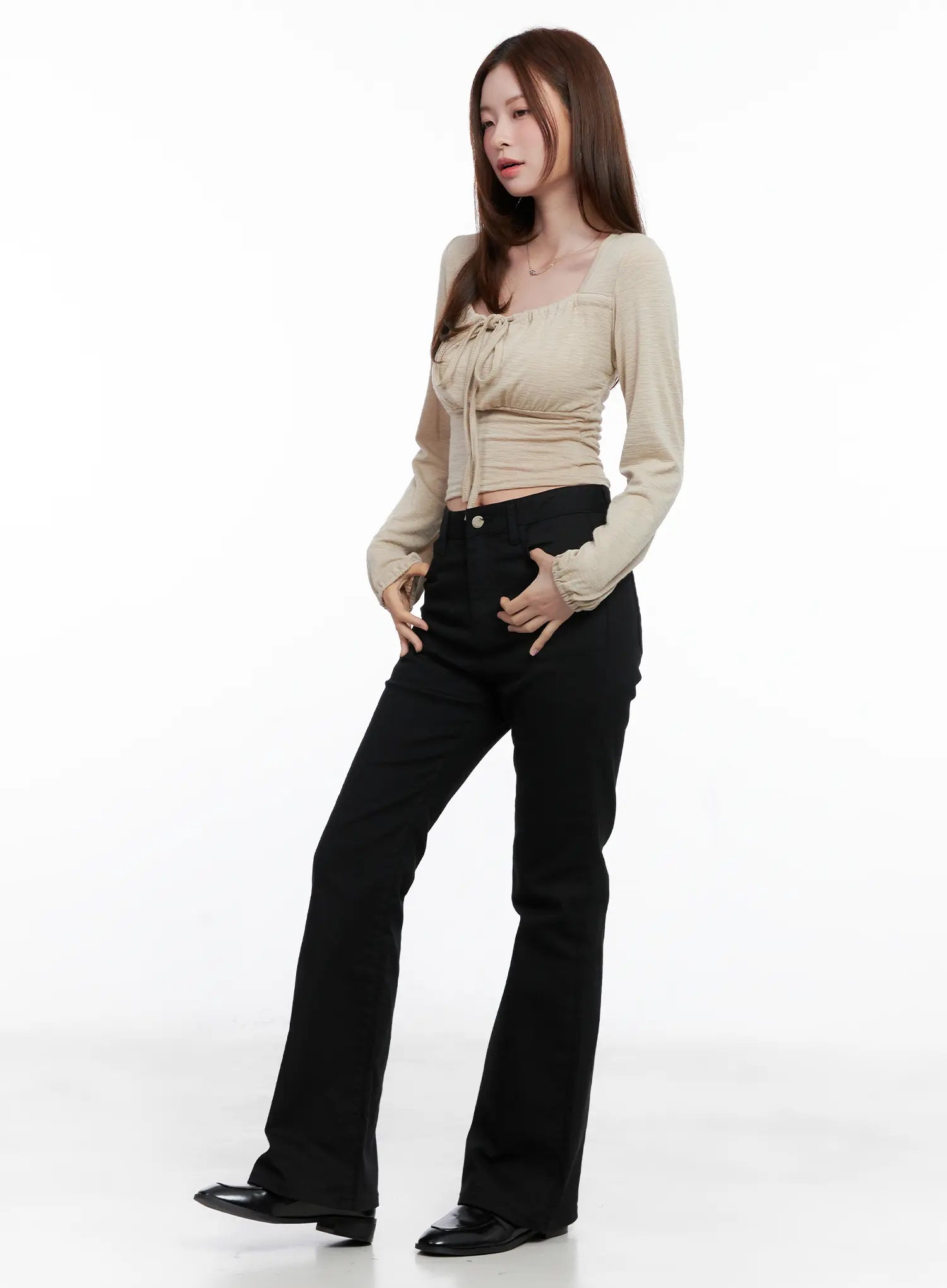 Casual Flare Cotton Pants CG521