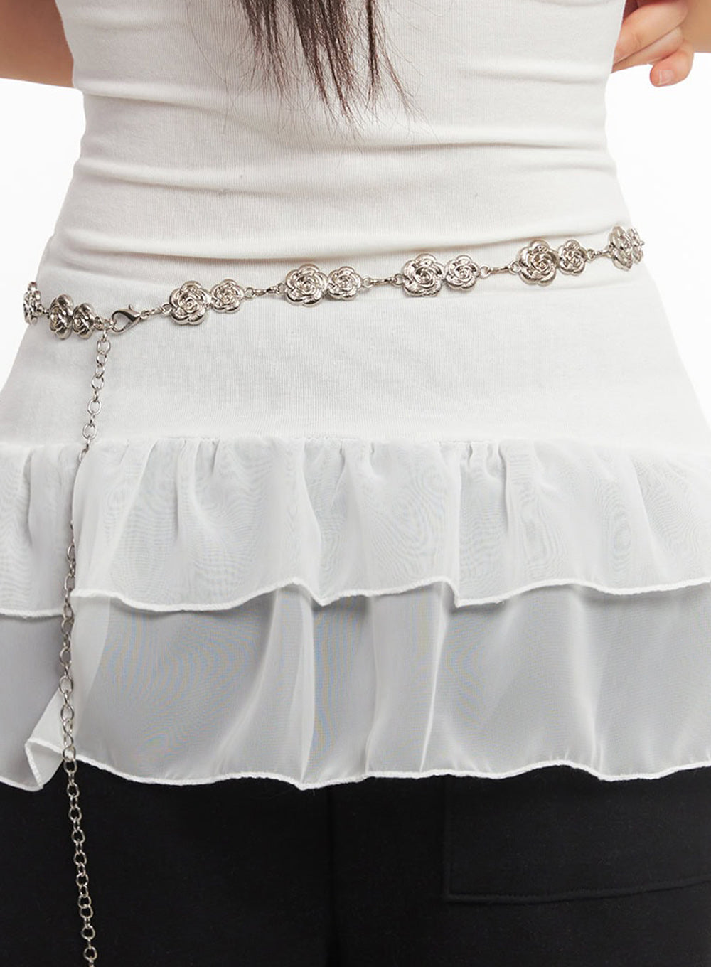 Glam Rose Chain Belt IA524