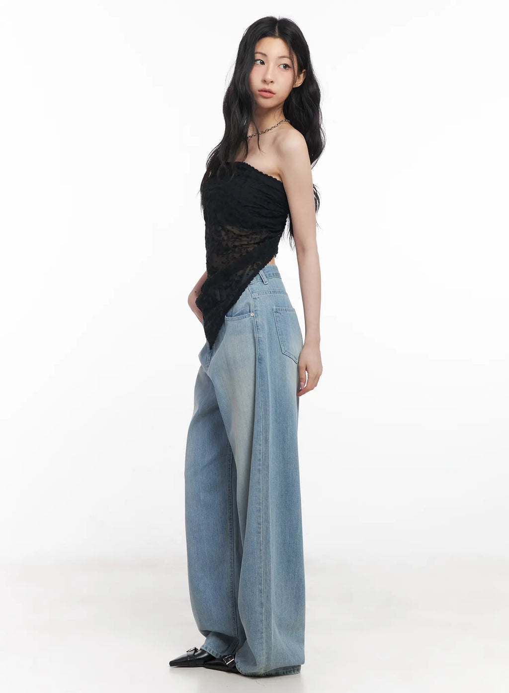 Sheer Lace Tube Top CU511