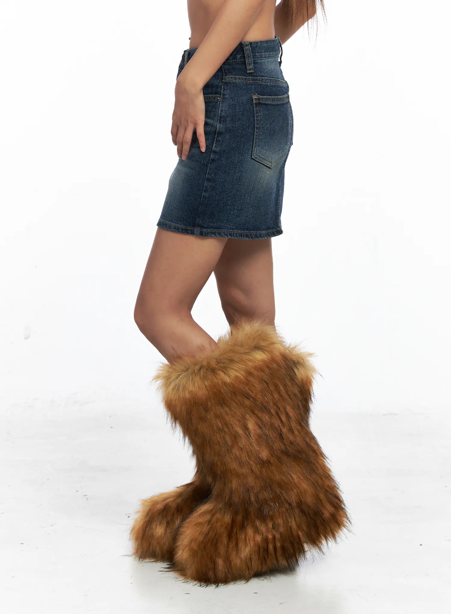 Washed Denim Mini Skirt CO513