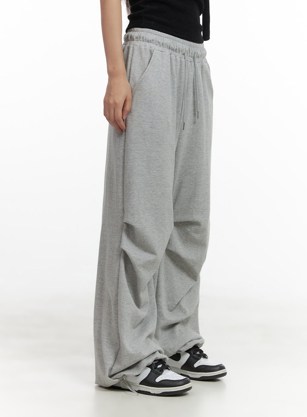 Pintuck String Wide Sweatpants CO404