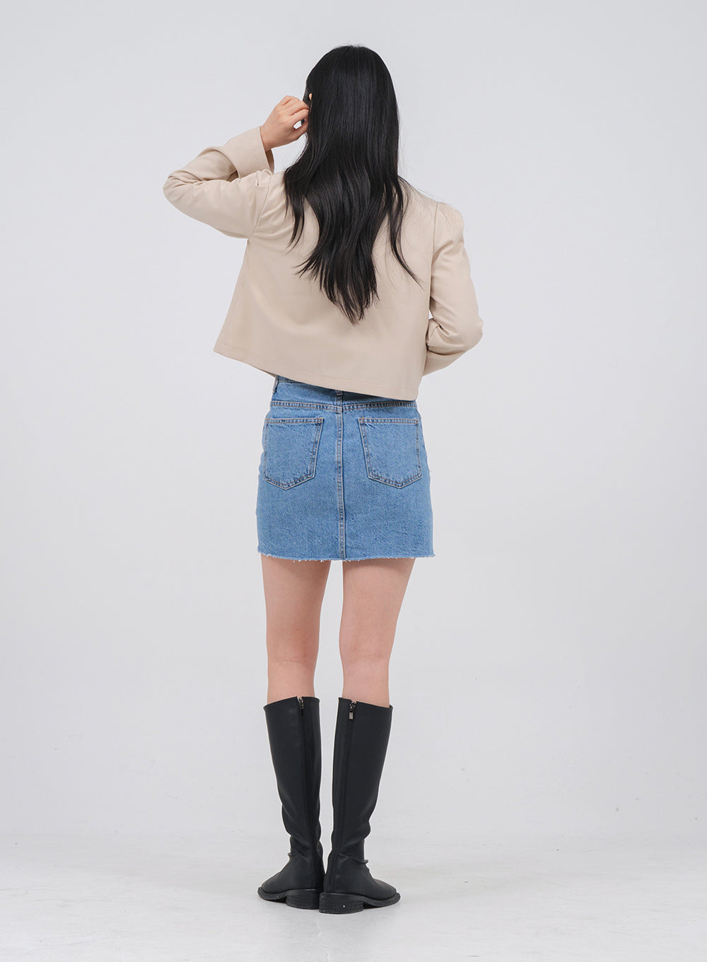 Denim Mini Skort U2202