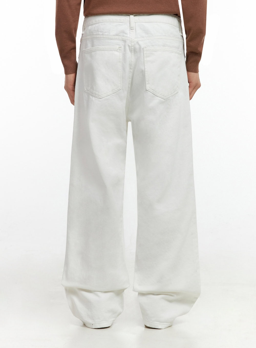 Men's Denim Dream Wide Leg Jeans (White) IN401