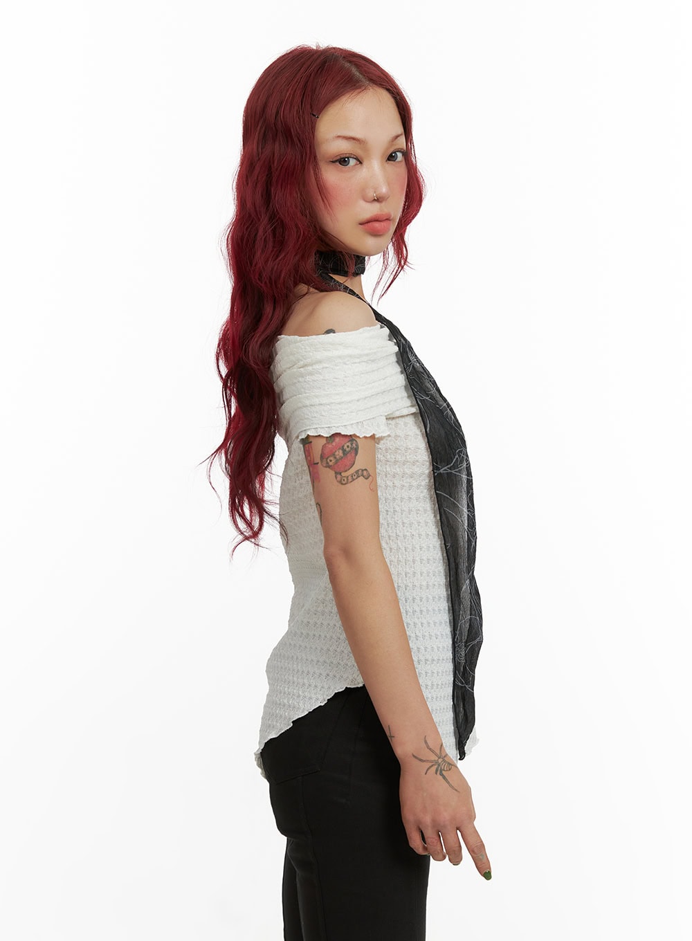 Lace Harmony Off Shoulder Top CY430